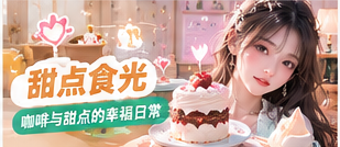 咖啡与甜点的温柔桌面摄影
